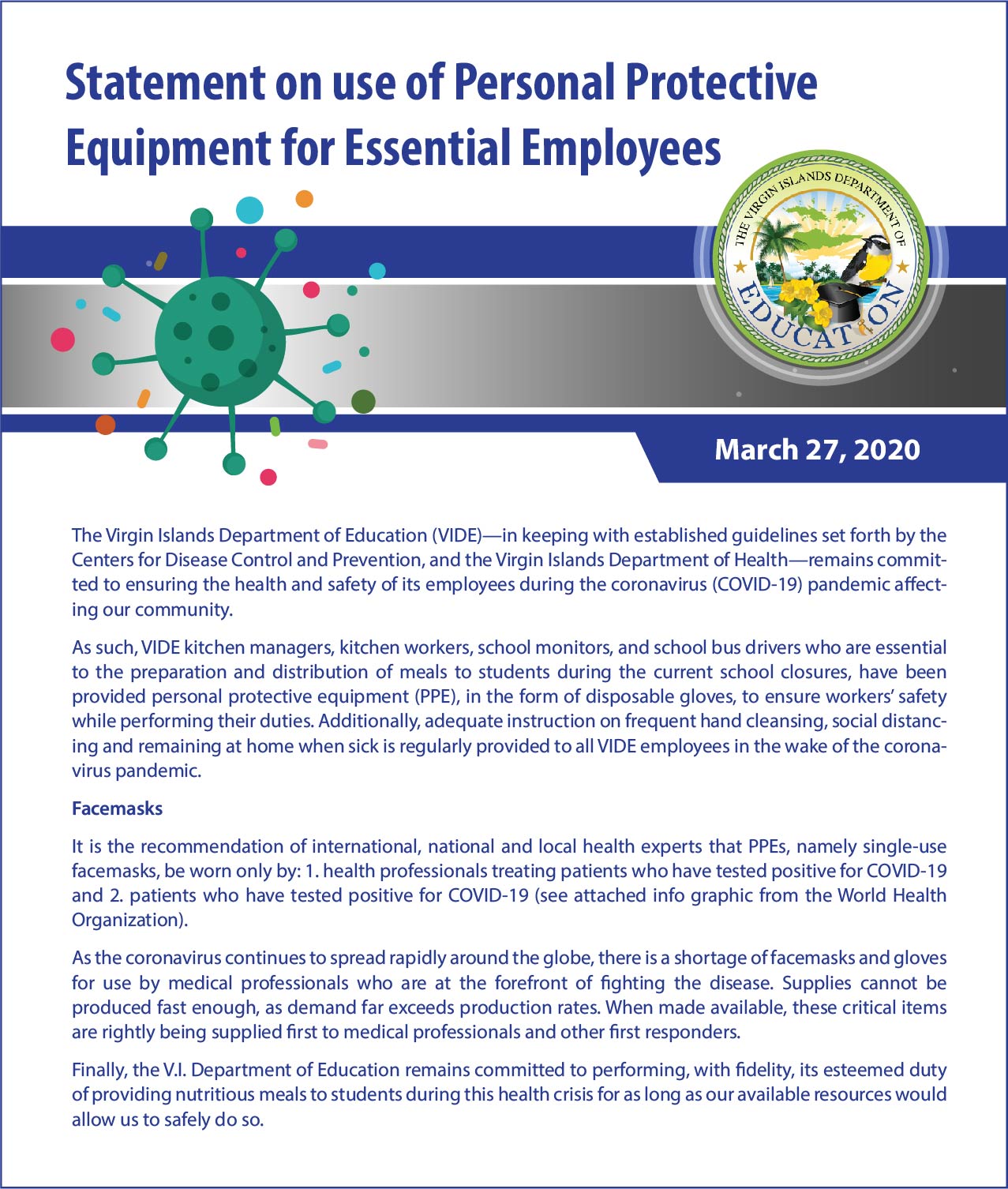 Statement on use of Personal Protective Equipment for Essential Employees.jpg